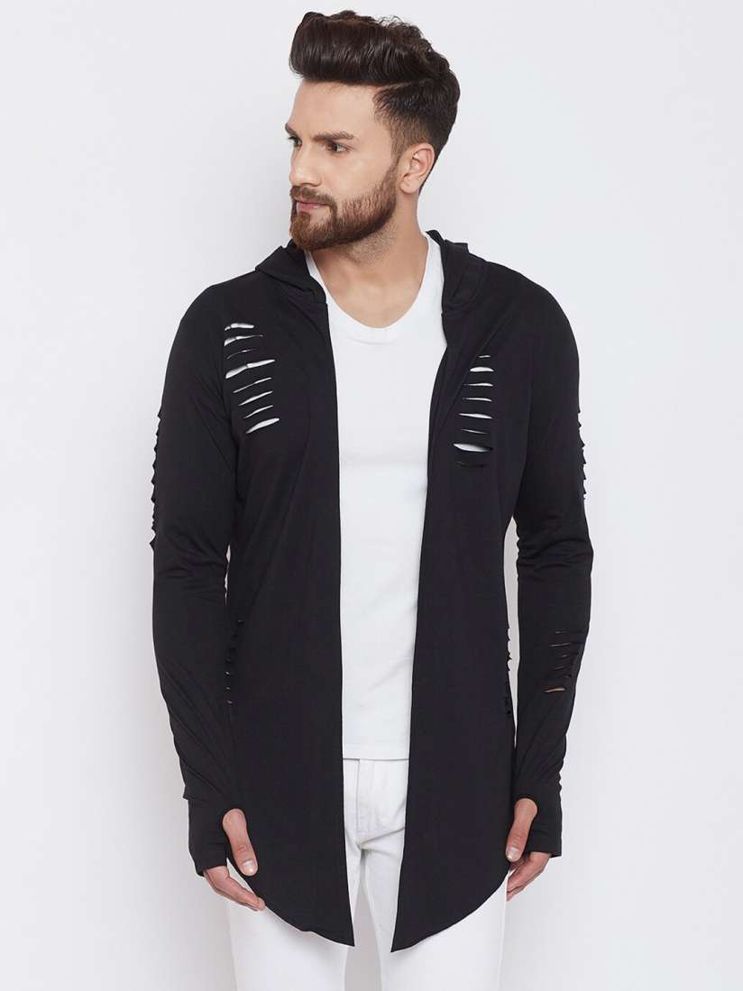 Long shrug for mens black clearance
