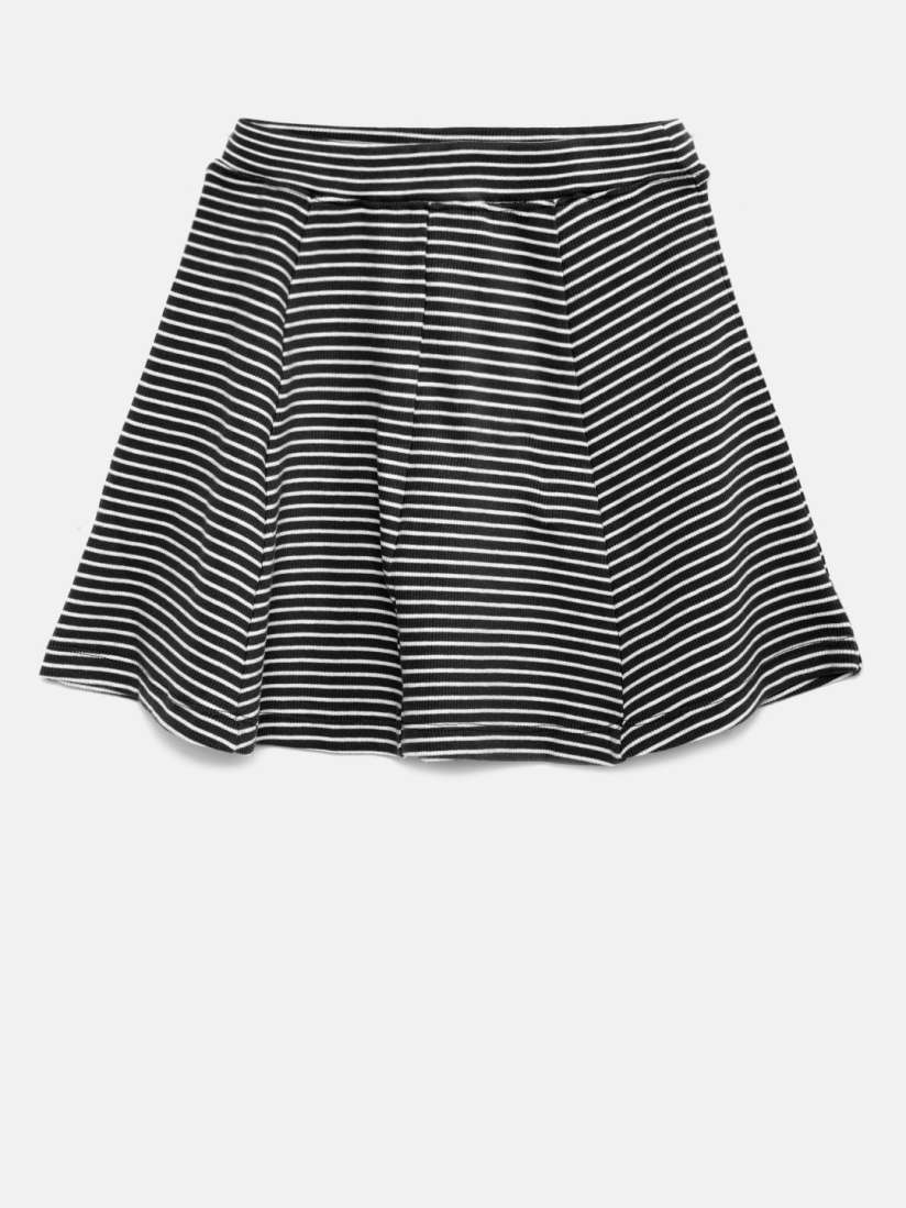 Buy Bossini Girls Black Striped Flared Flared Skirt Skirts for Girls 1884481 Myntra