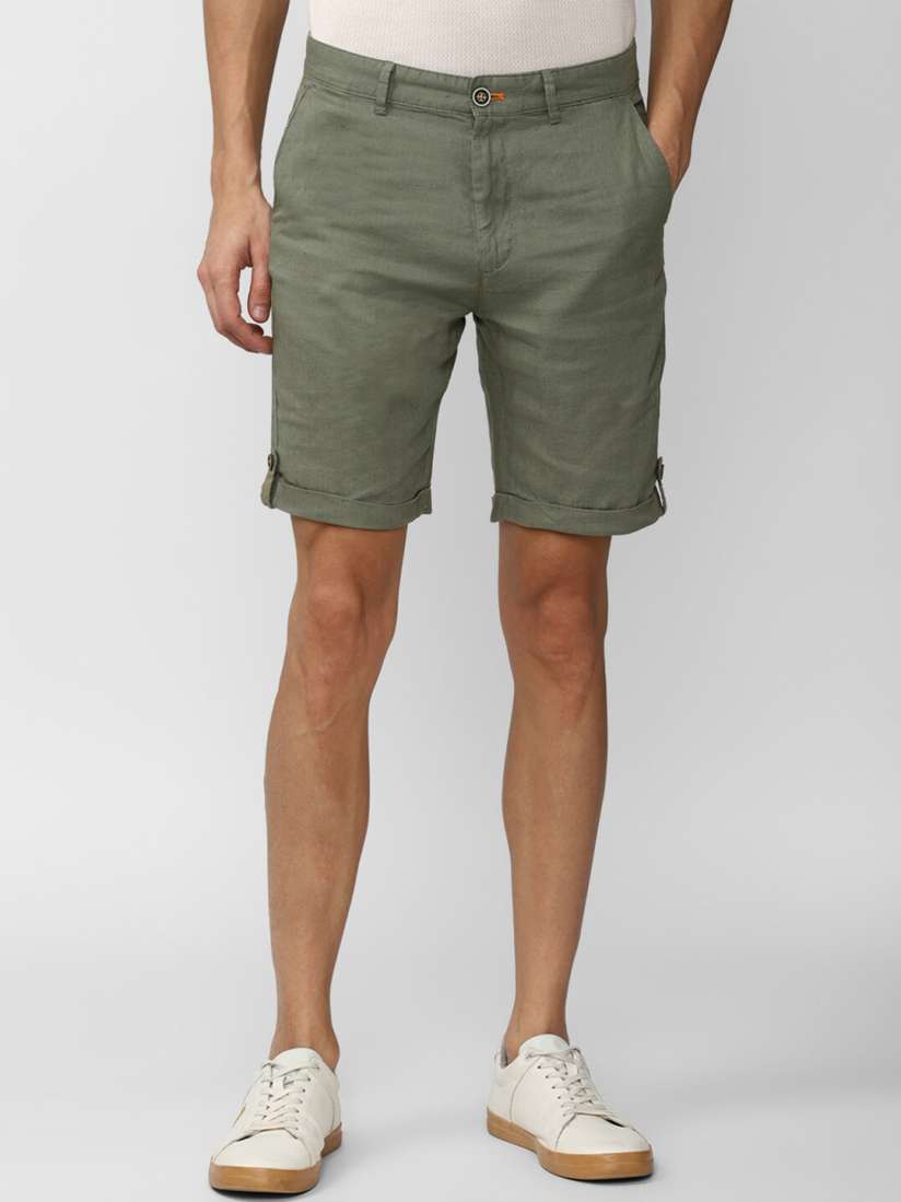 Buy Peter England Casuals Men Olive Green Shorts Shorts for Men 18844920 Myntra
