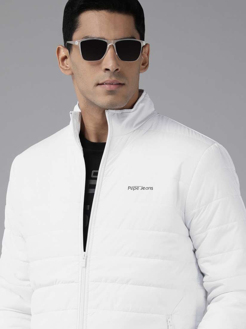 Buy Pepe Jeans Men White Padded Jacket Jackets for Men 18852062 Myntra