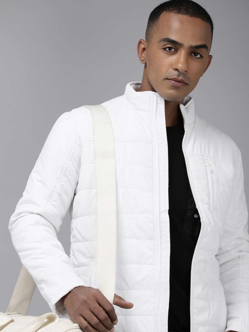 Buy Pepe Jeans Solid Stand Collar Padded Jacket Jackets for Men 18852072 Myntra