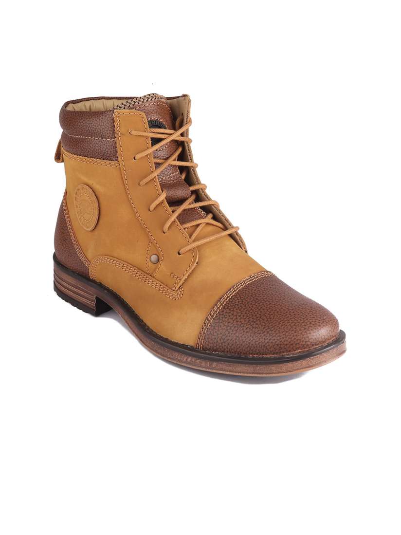 Red chief textured brown boot top