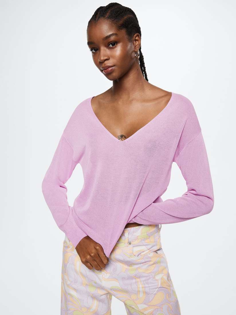 Mango purple sweater new arrivals