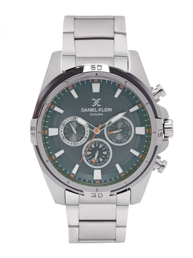Buy Daniel Klein Exclusive Men Gunmetal Toned Analogue Watch DK11348 5 Watches for Men Myntra
