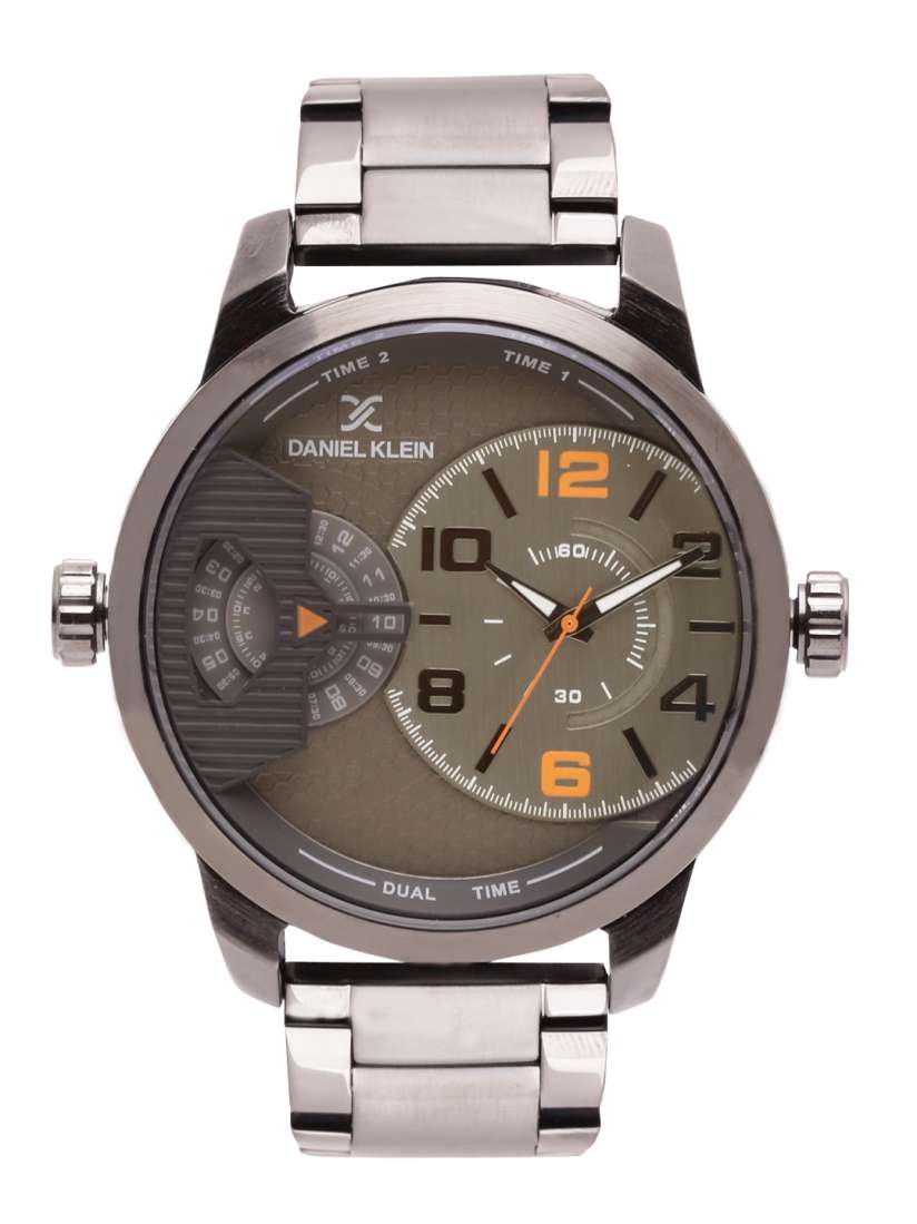 Buy Daniel Klein Men Gunmetal Toned Grey Dual Time Watch DK11410 2 Watches for Men 1888046 Myntra