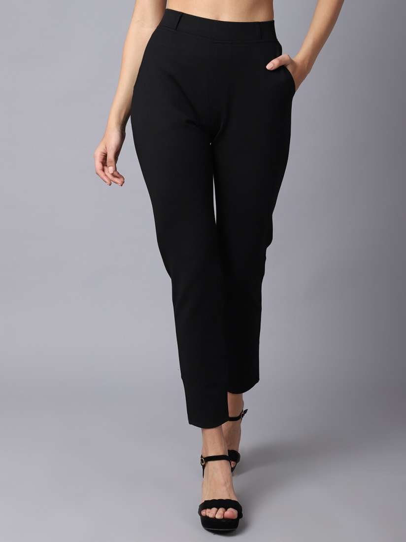 Buy Cantabil Women Black Solid Cotton Jeggings Jeggings for Women 18882450 Myntra