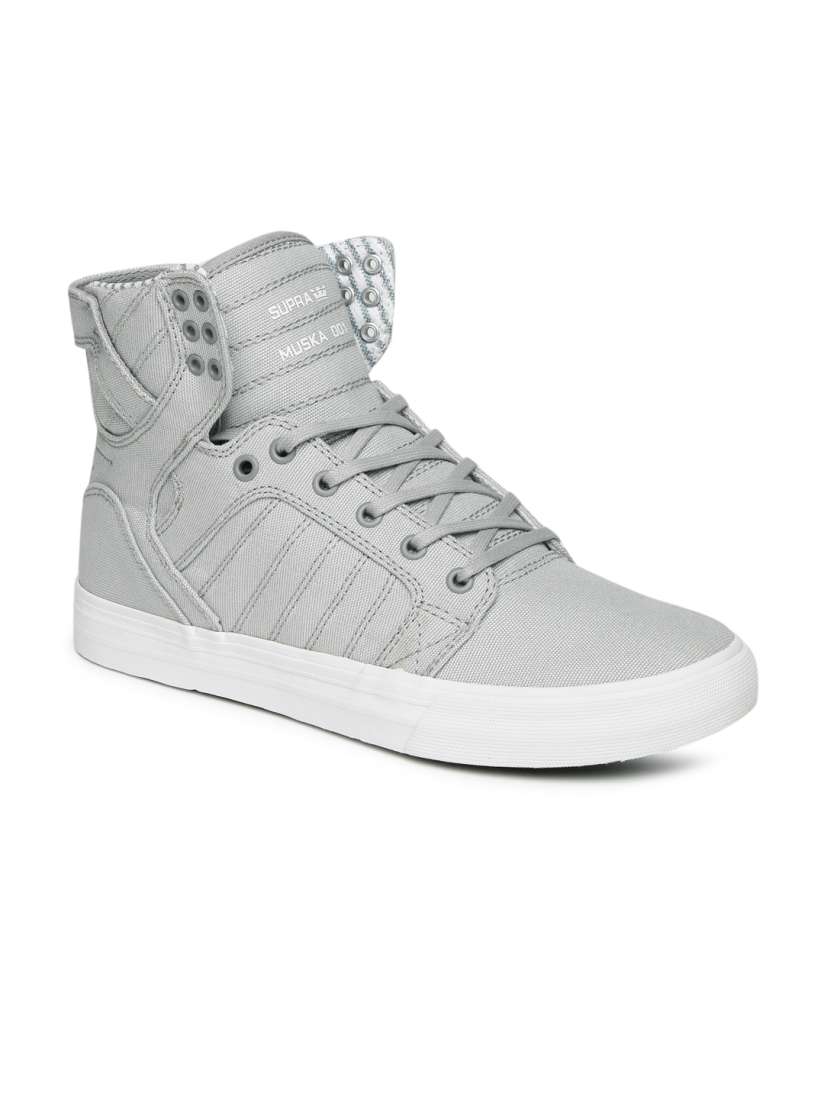 Supra mens skytop trainers grey outlet
