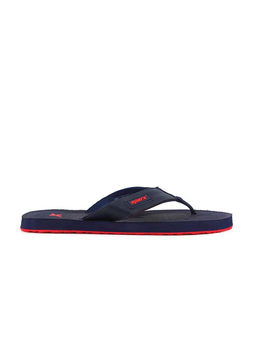 Buy Sparx Men Navy Blue \u0026 Red Room Slippers - Flip Flops for Men 18893018 |  Myntra