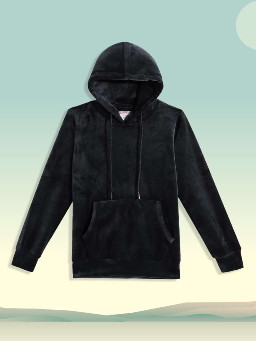 Buy Monte Carlo Girls Black Solid Hooded Sweatshirt Sweatshirts for Girls 18902154 Myntra