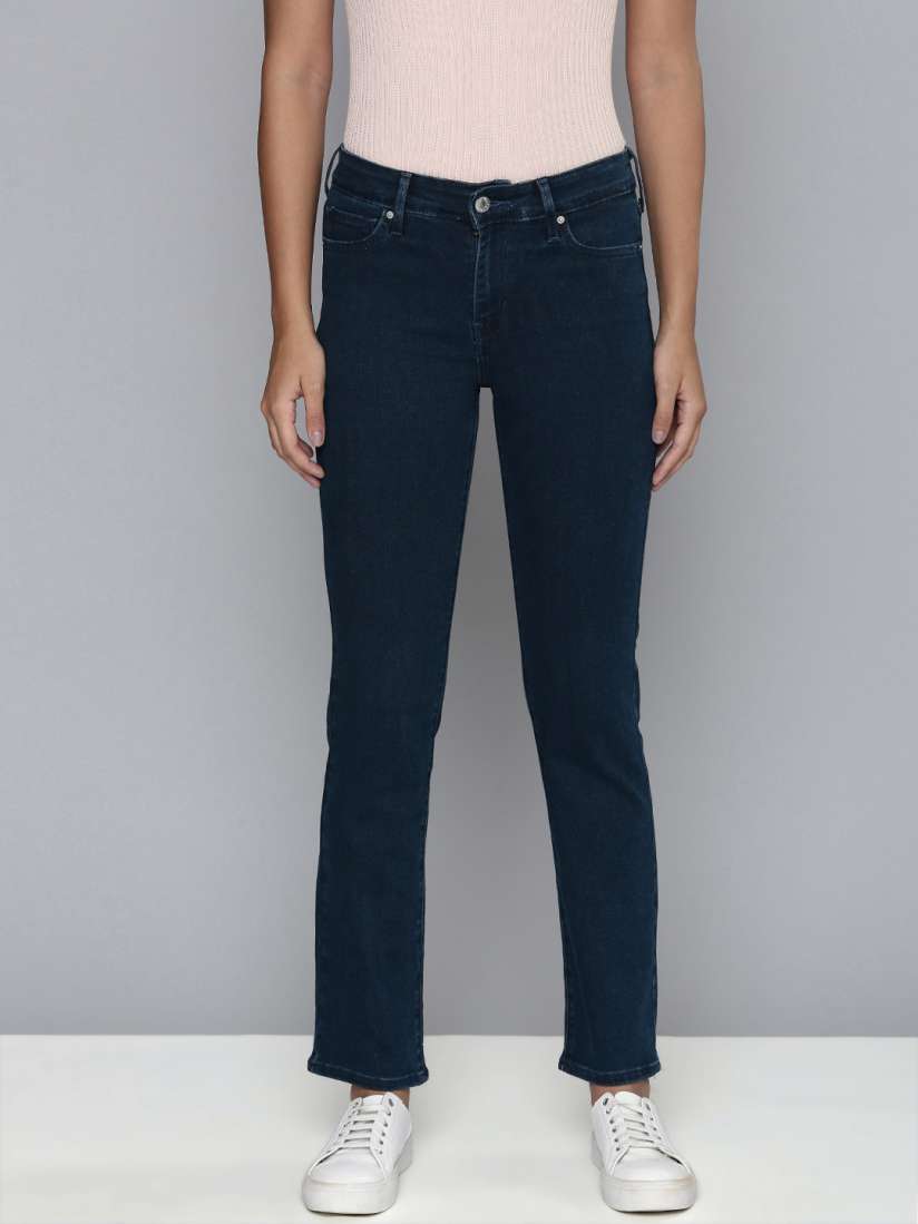 Buy Levis Women Blue 712 Slim Fit Mid Rise Stretchable Jeans Jeans for Women 18903276 Myntra