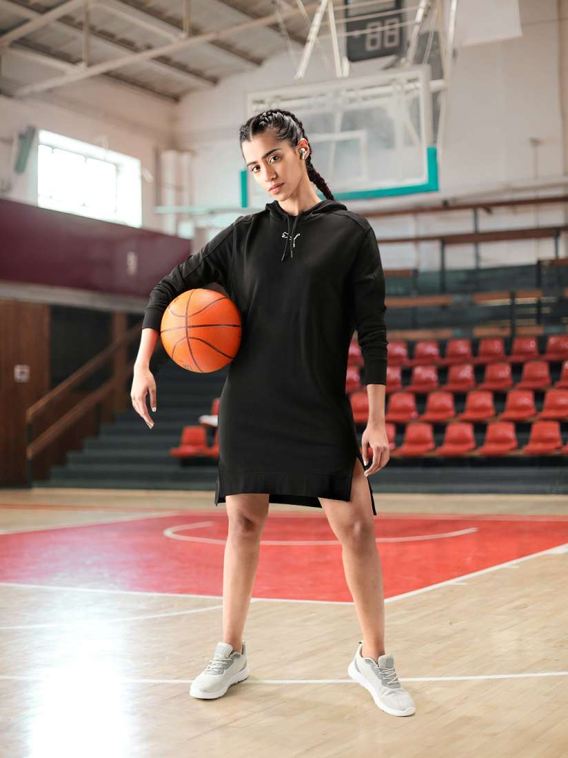Buy Puma Women Relaxed Fit Pure Cotton Sweatshirt Dress Dresses for Women 18921984 Myntra