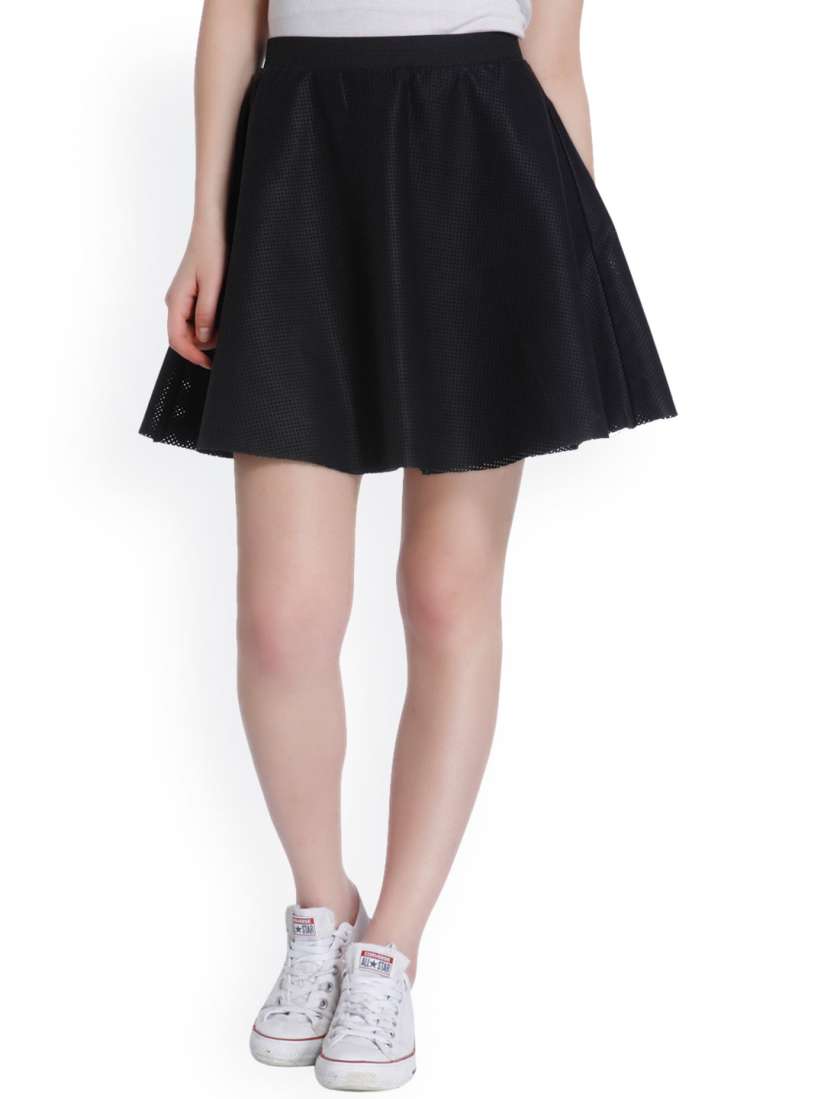 Black skater skirt india hot sale