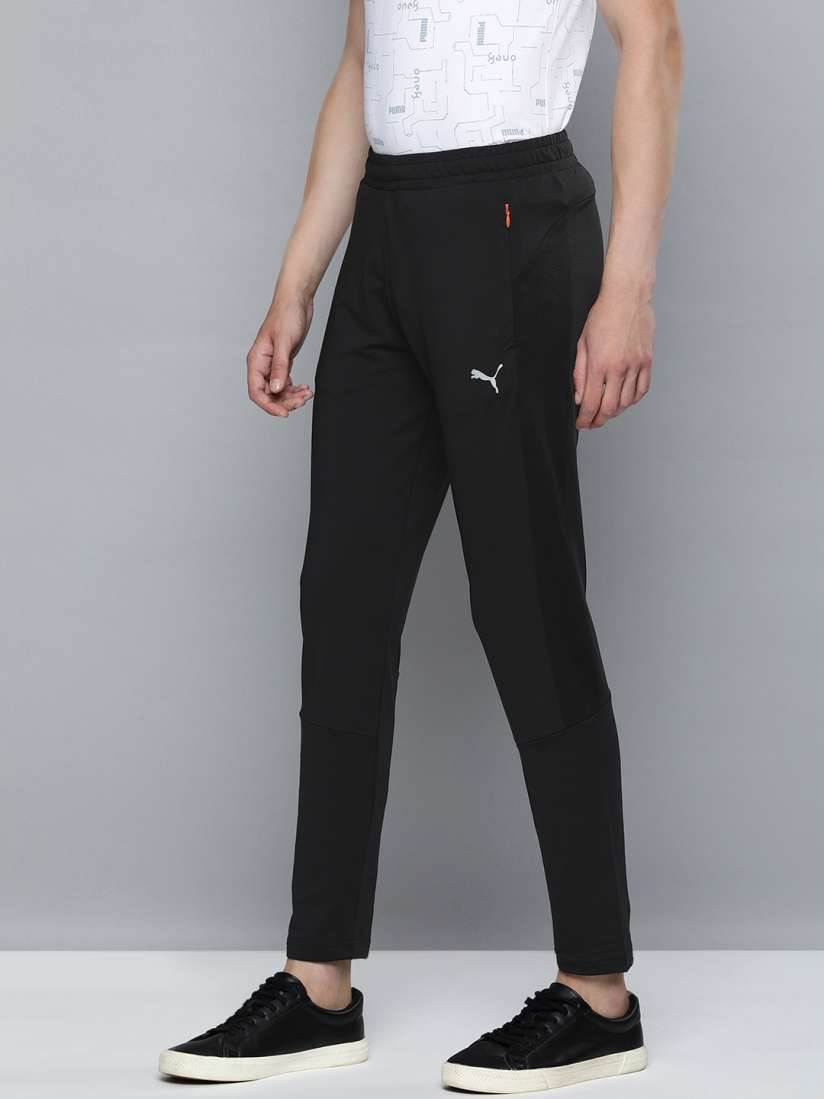 Puma solid men black track pants 2025