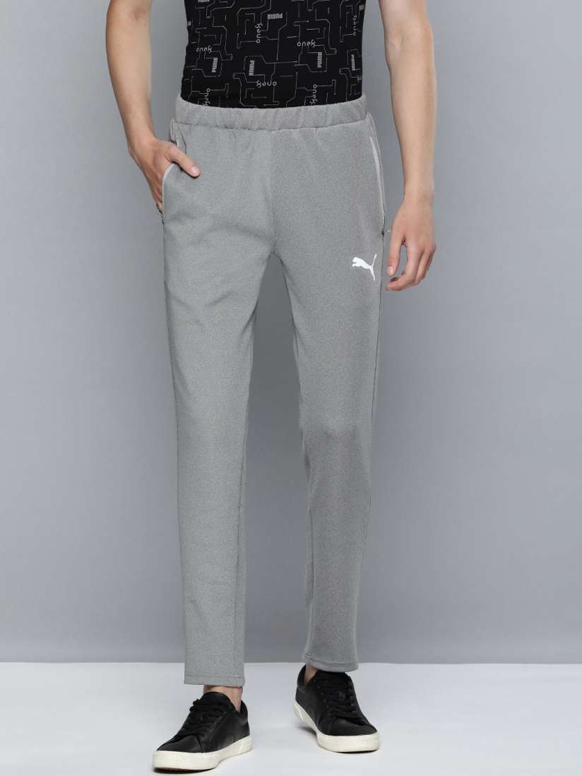 Buy one8 x PUMA Grey Brand Logo Printed Knitted Slim Fit Track Pants Track Pants for Men 18929104 Myntra