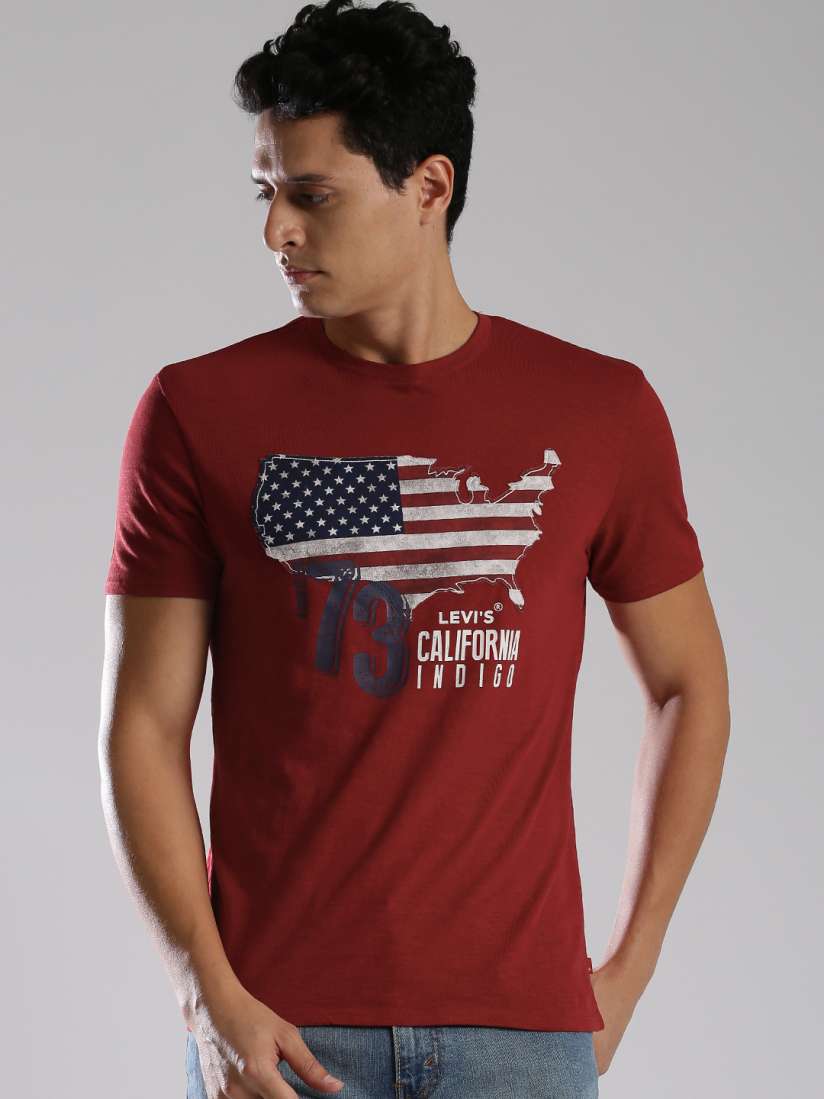 T shirt levis rouge homme store