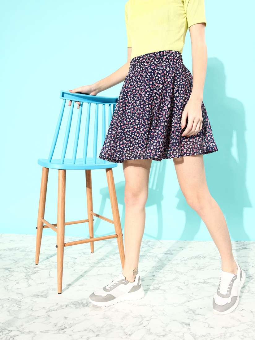 Flared skirts online myntra clearance