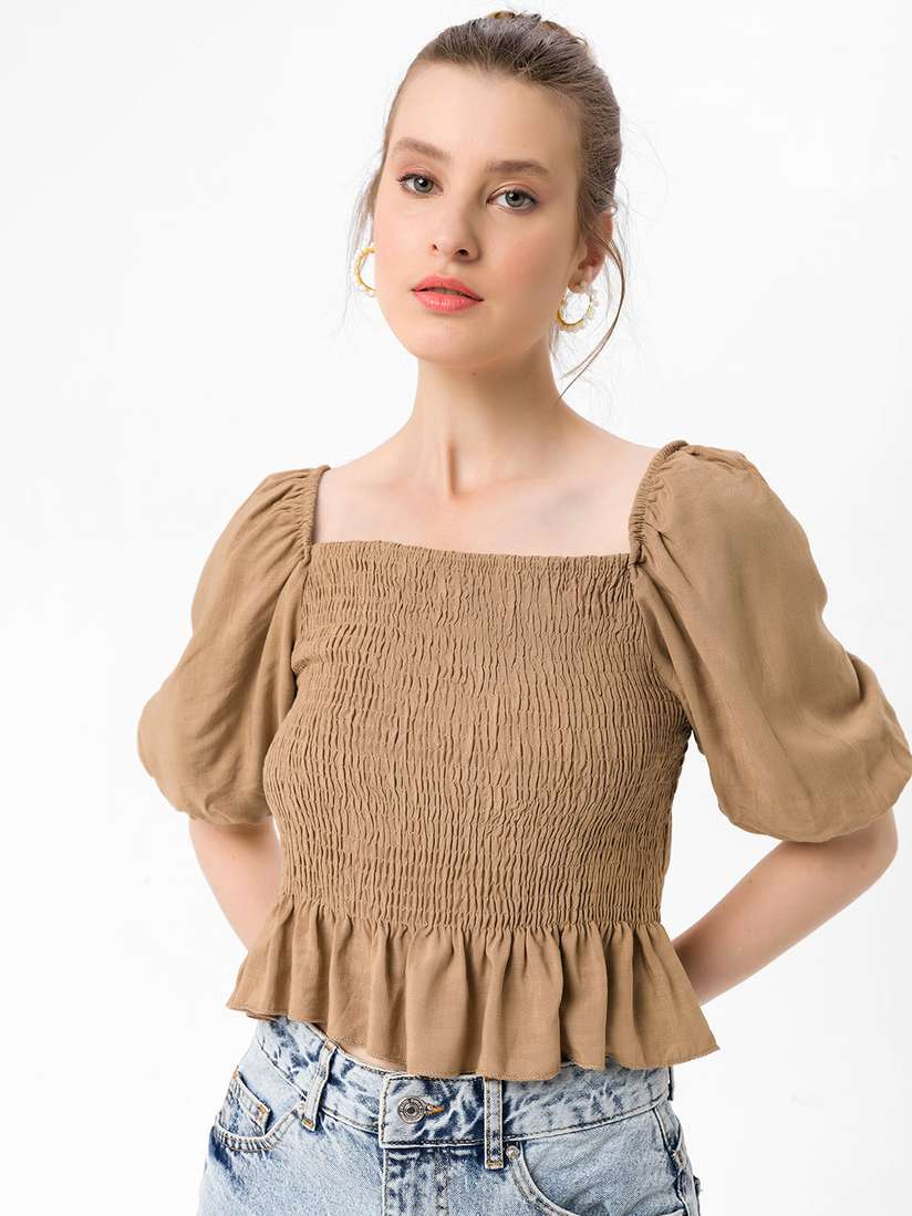 bebe peplum top