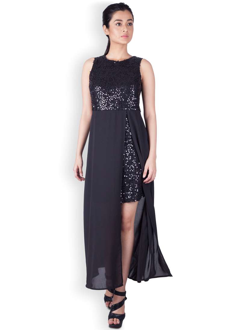 Zink london black maxi dress cheap