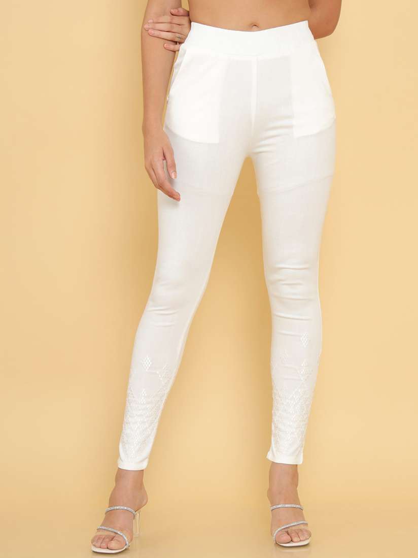 Buy Soch Women White Solid Leggings Leggings for Women 18942876 Myntra