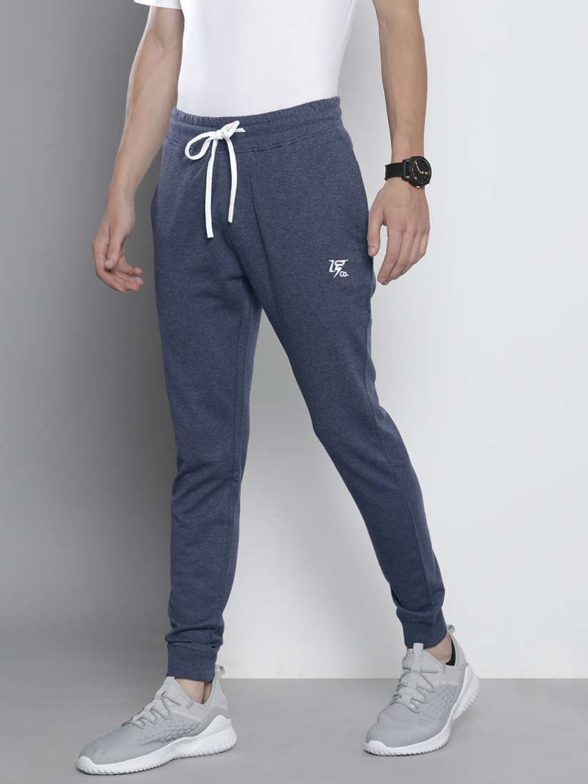 Buy The Indian Garage Co Men Blue Solid Ankle Length Slim Fit Joggers Track Pants for Men 18948570 Myntra