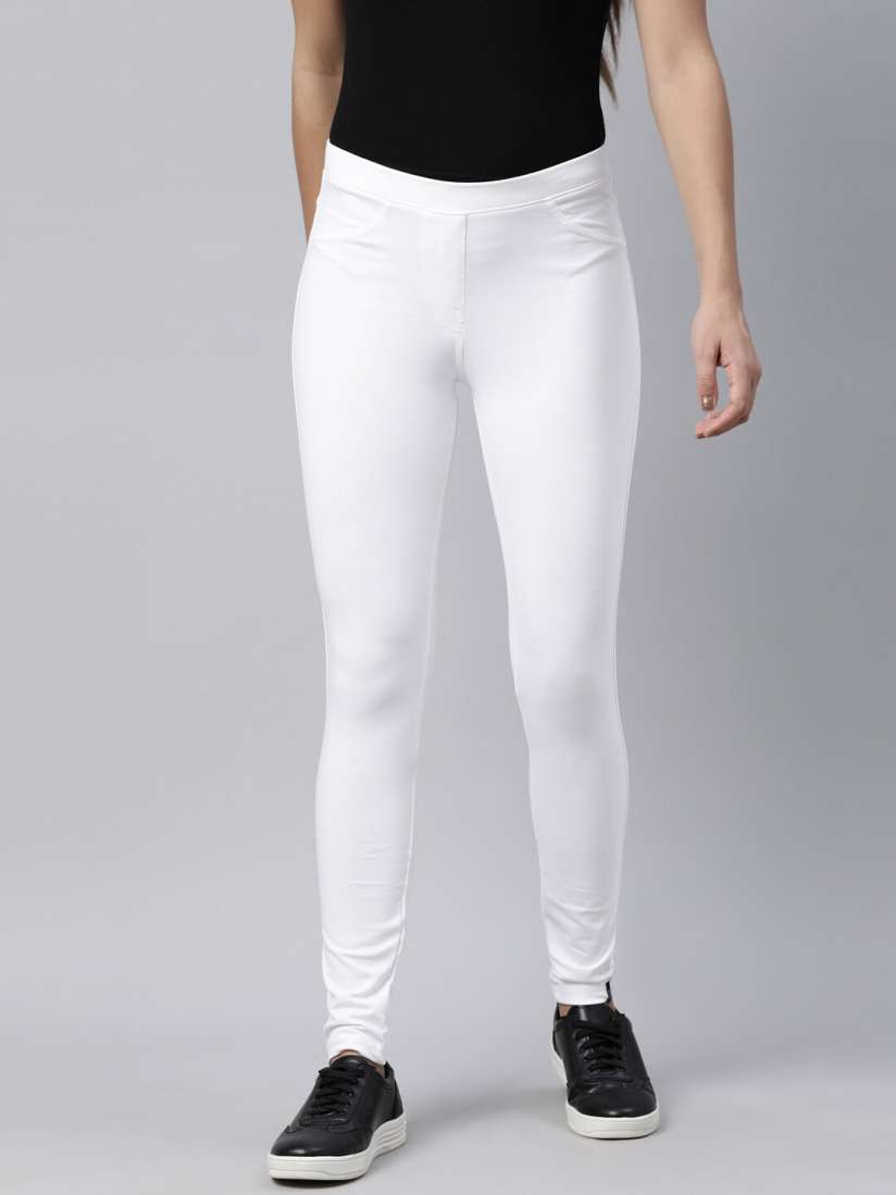 Buy TWIN BIRDS Women Pearl White Flexi Indigo Jegging Jeggings for Women 18964364 Myntra