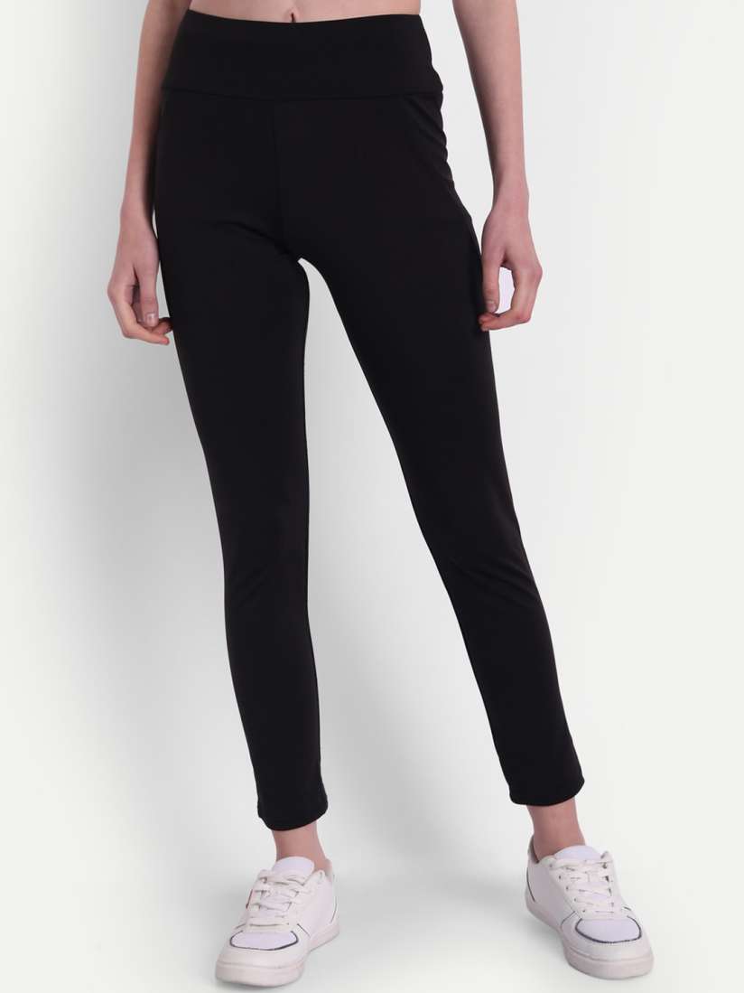 Buy Next One Women Black Solid Skinny Fit Treggings Jeggings for Women 18969546 Myntra