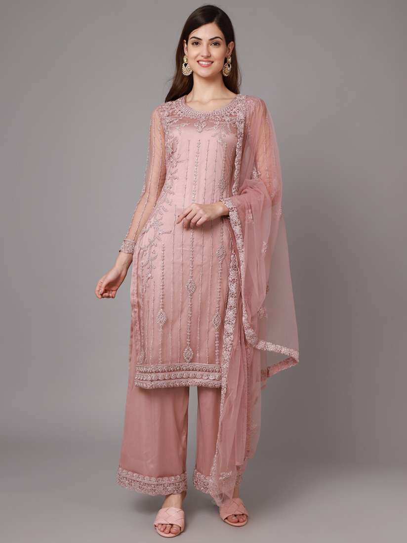 Net unstitched dress material 2025