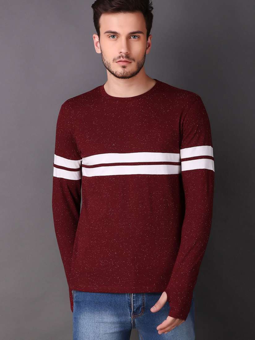 Myntra mens full sleeve t shirts new arrivals