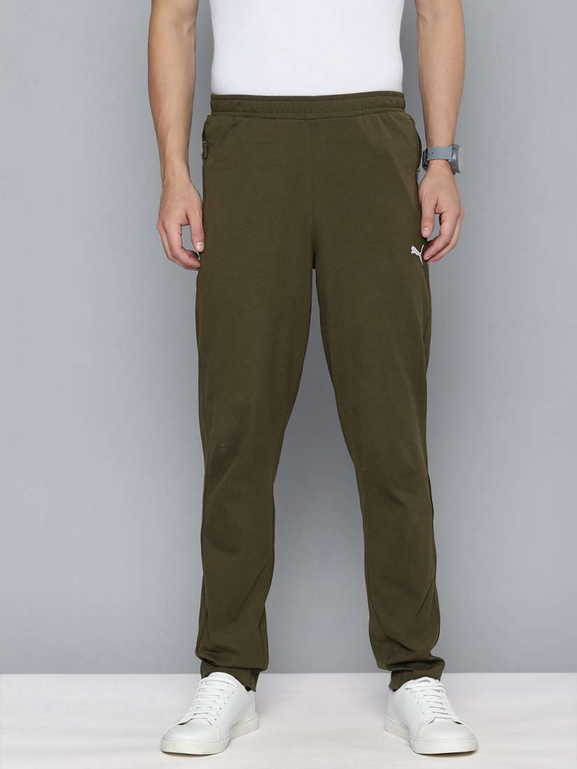 Buy Puma Men Regular Fit Solid Zippered Jersey Sweatpants Track Pants for Men 18981408 Myntra