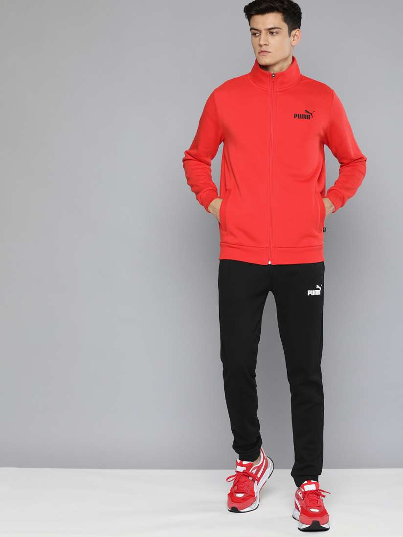 Buy Puma Men Red Black Clean Slim Fit Tracksuit Tracksuits for Men 18981452 Myntra