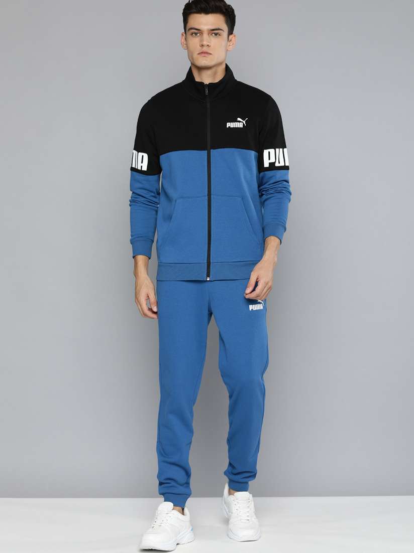 Puma green tracksuit mens top