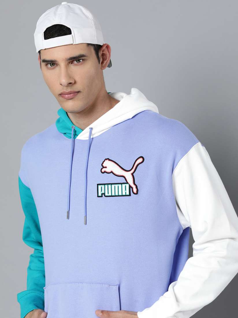 Buy Puma Men Lavender Fandom Hoodie Sweatshirt Sweatshirts for Men 18982458 Myntra