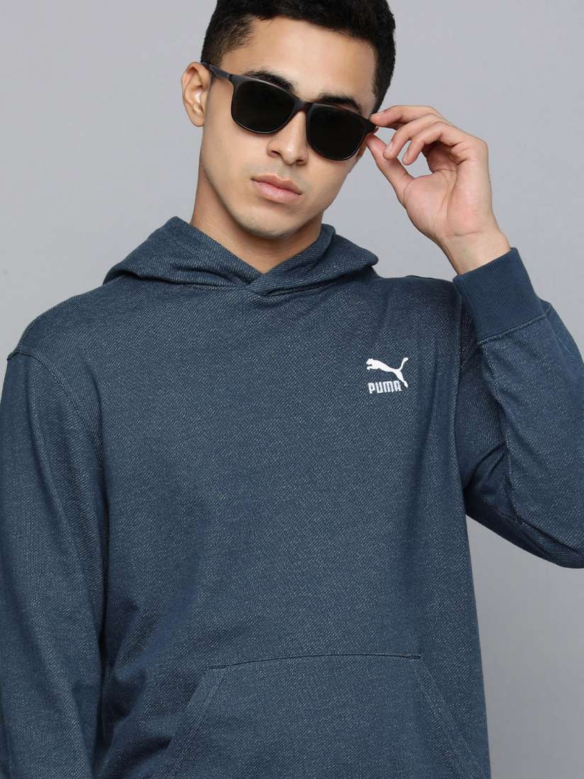 Buy Puma Men Regular Fit Classics Soft Ink Sweatshirt Sweatshirts for Men 18982612 Myntra