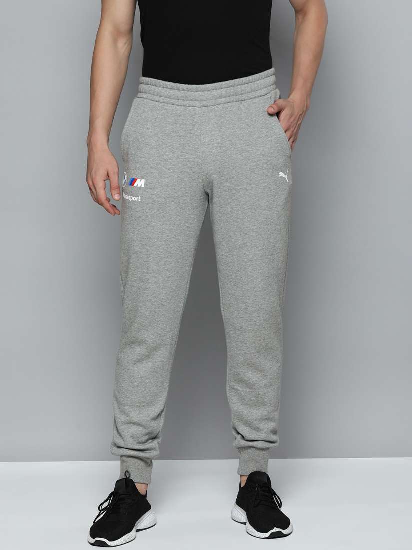 Buy PUMA Motorsport Men Grey Solid Pure Cotton BMW M Motorsport ESS Regular Fit Joggers Track Pants for Men 18983086 Myntra