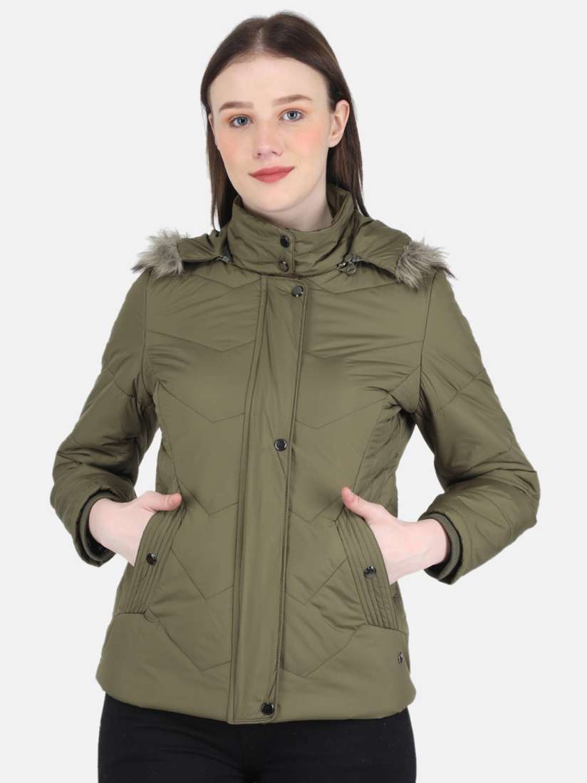 Buy Monte Carlo Hooded Padded Jacket Jackets for Women 18983454 Myntra