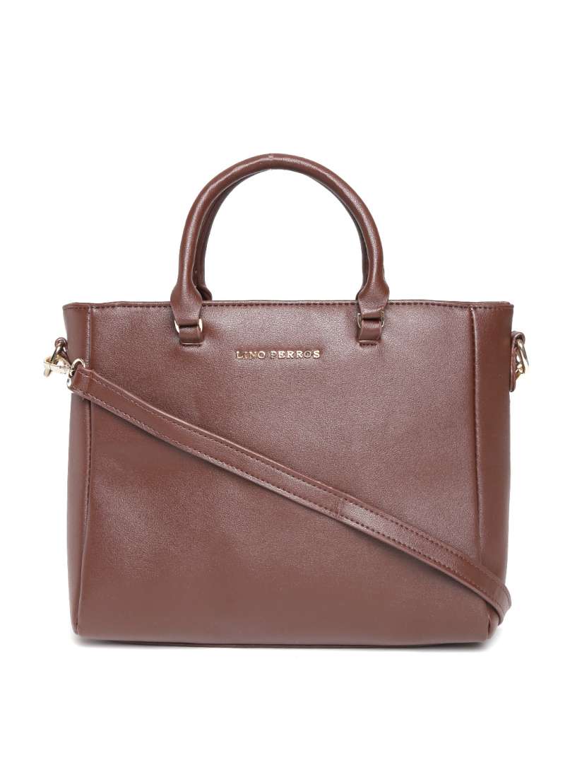 Buy Lisa Haydon for Lino Perros Brown Solid Handheld Bag with Sling Strap Handbags for Women 1898399 Myntra