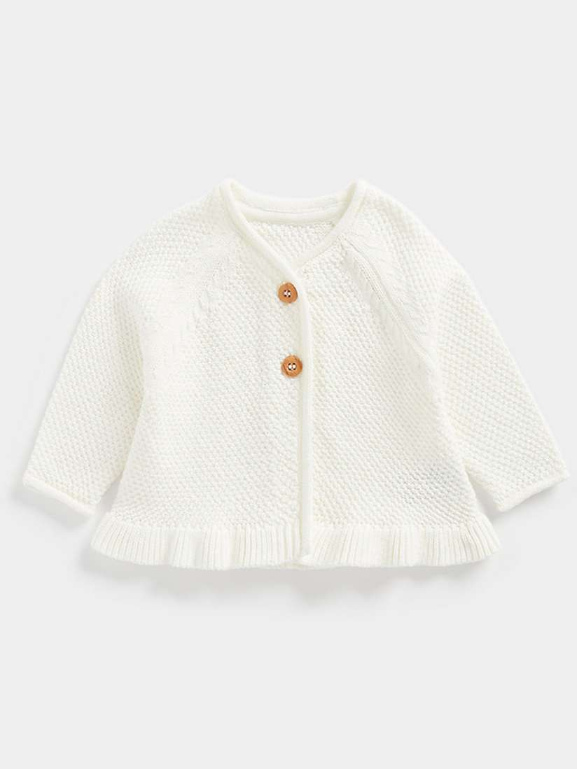 Mothercare white cardigan discount