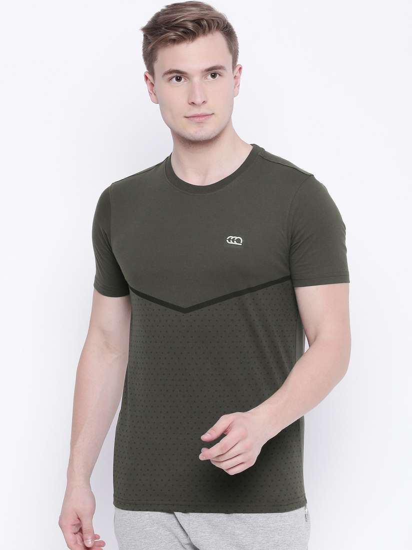 Round Neck Ajile T Shirts Ajile By Pantaloons Sky Blue Cotton Slim