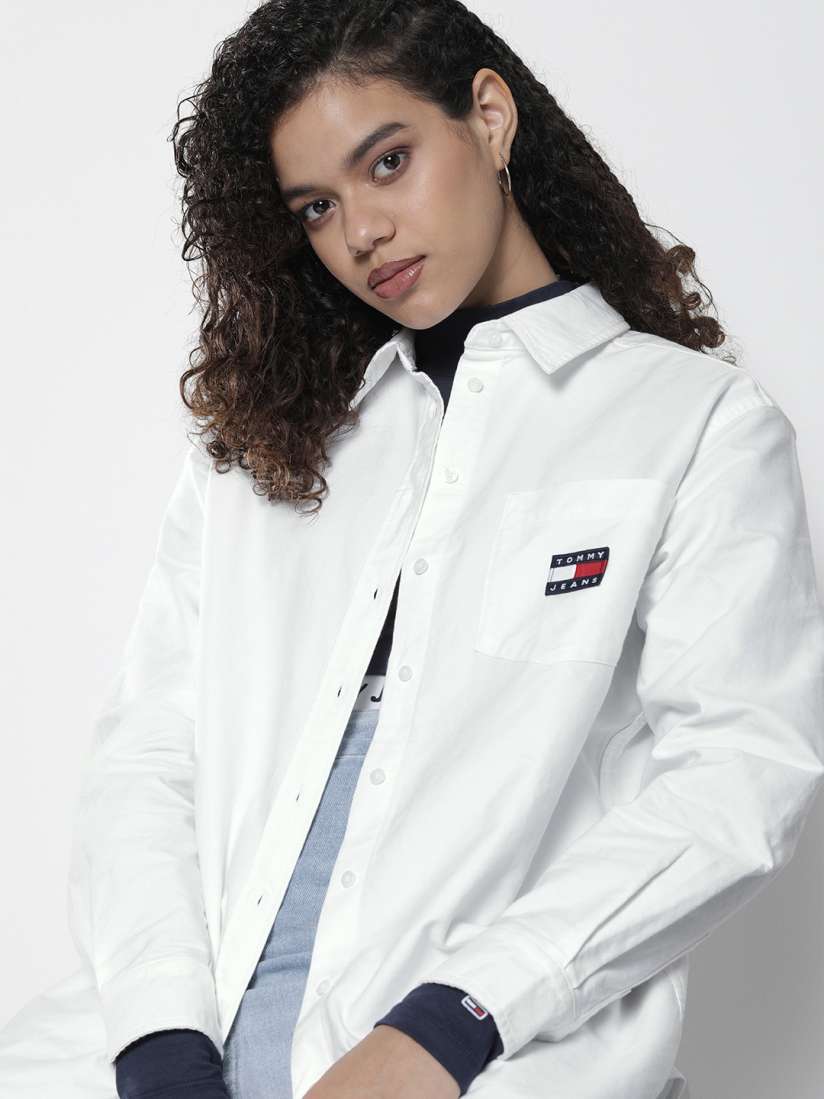Tommy hilfiger boyfriend shirt top