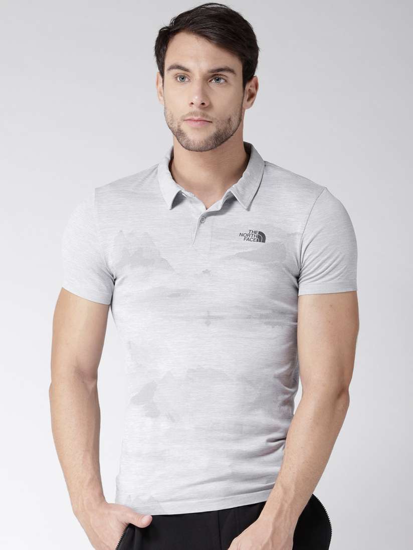Buy The North Face Men Grey Polo T-shirt - Tshirts for Men 1899766 | Myntra