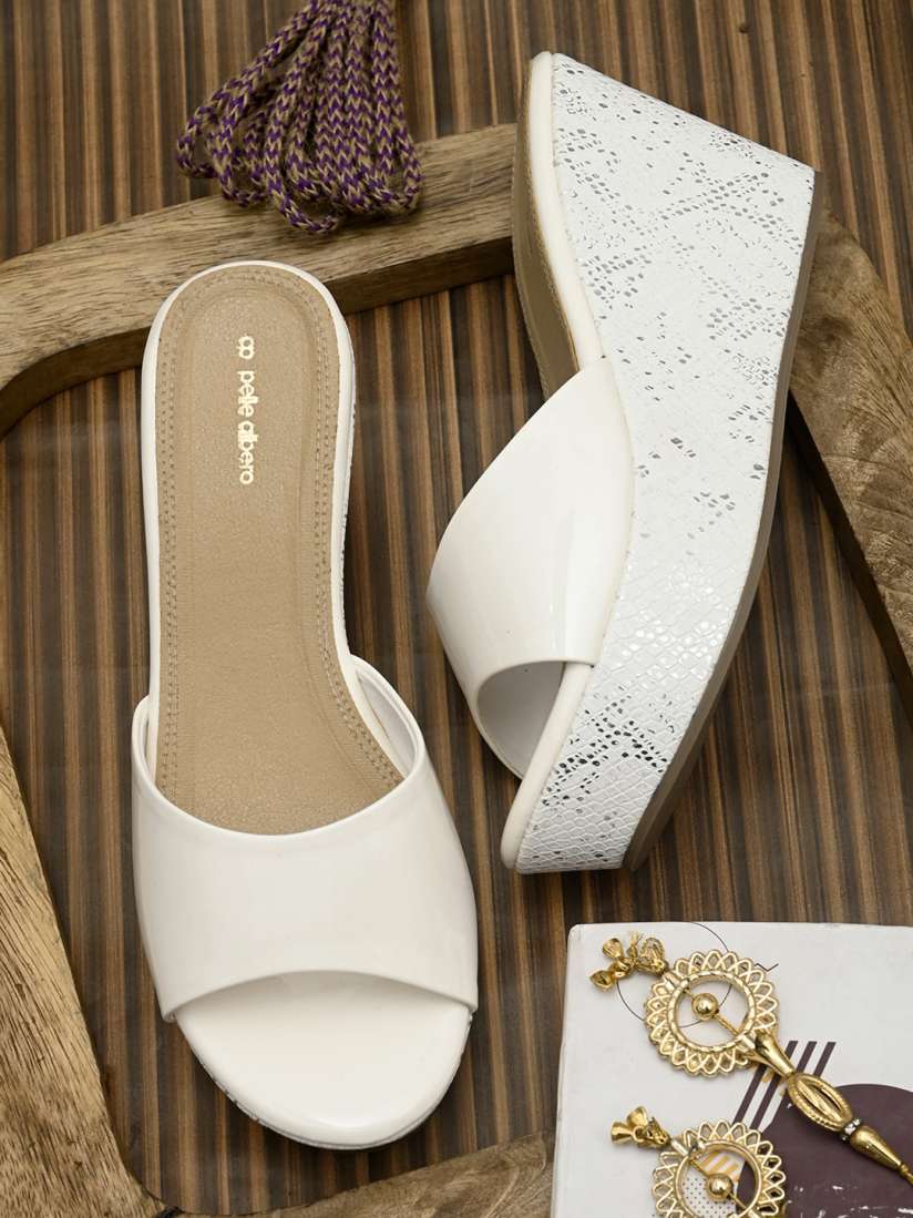 Off white wedge sandals on sale