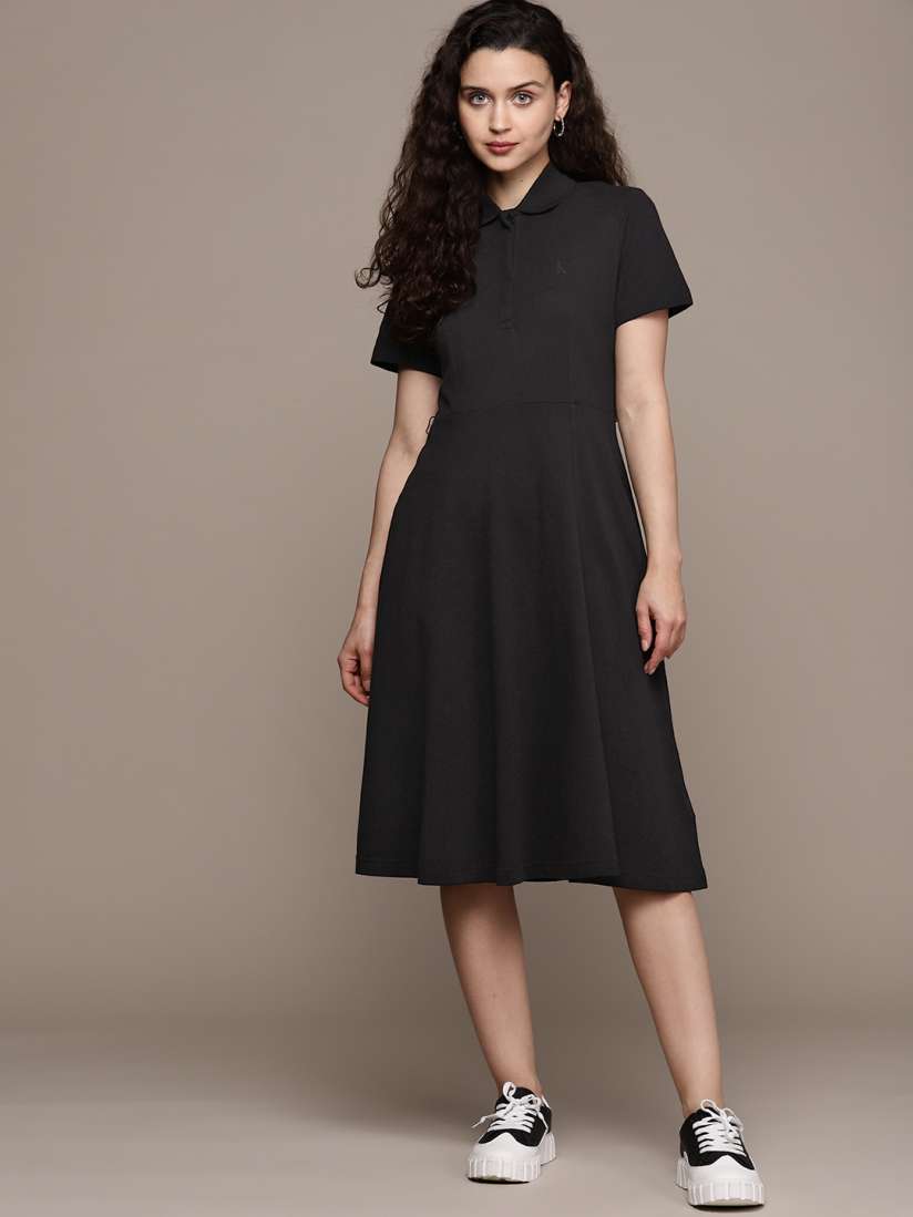 Calvin klein a line midi dress top