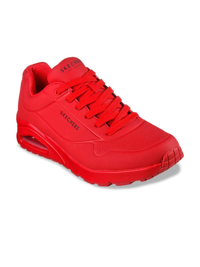 Buy Skechers Men Red Leather Sneakers Casual Shoes for Men 19012572 Myntra