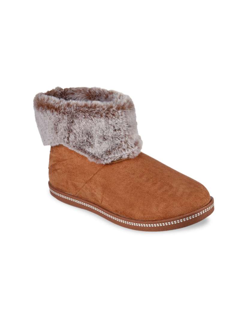 Buy Skechers Women Brown Fur Winter Boots Boots for Women 19012578 Myntra