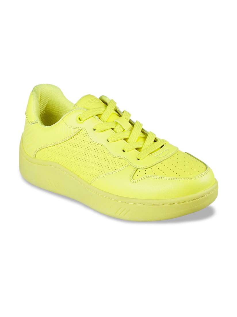 Buy Skechers Women Yellow Solid Mesh Sneakers Casual Shoes for Women 19012596 Myntra