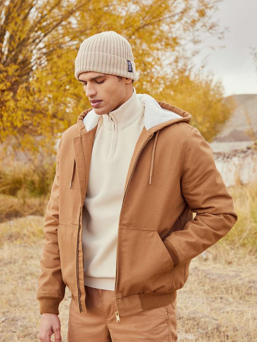 Tan padded jacket clearance