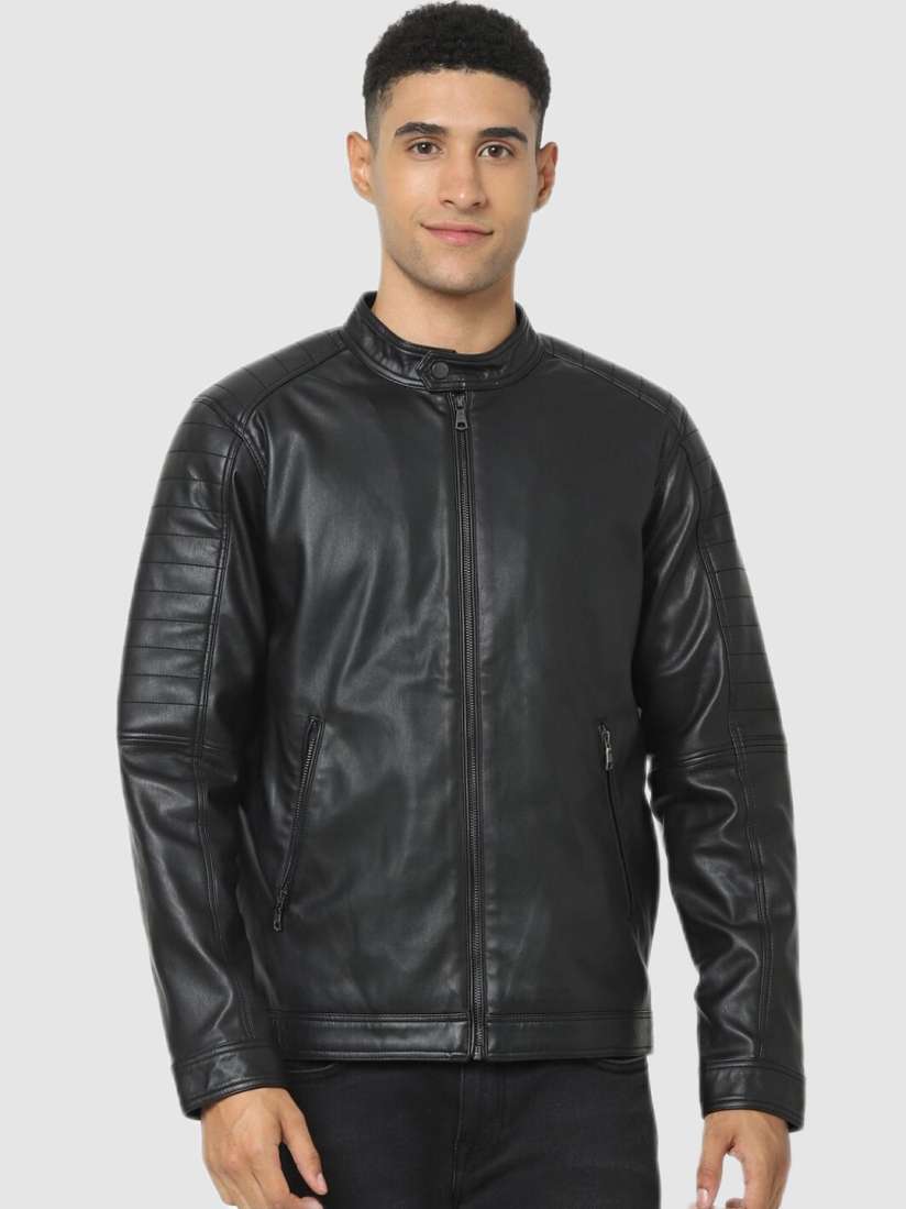 Celio leather jacket hot sale