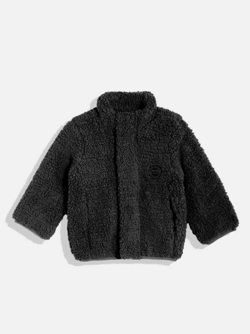 Buy U.S. Polo Assn. Kids Boys Black Self Design Bomber Jacket Jackets for Boys 19015646 Myntra