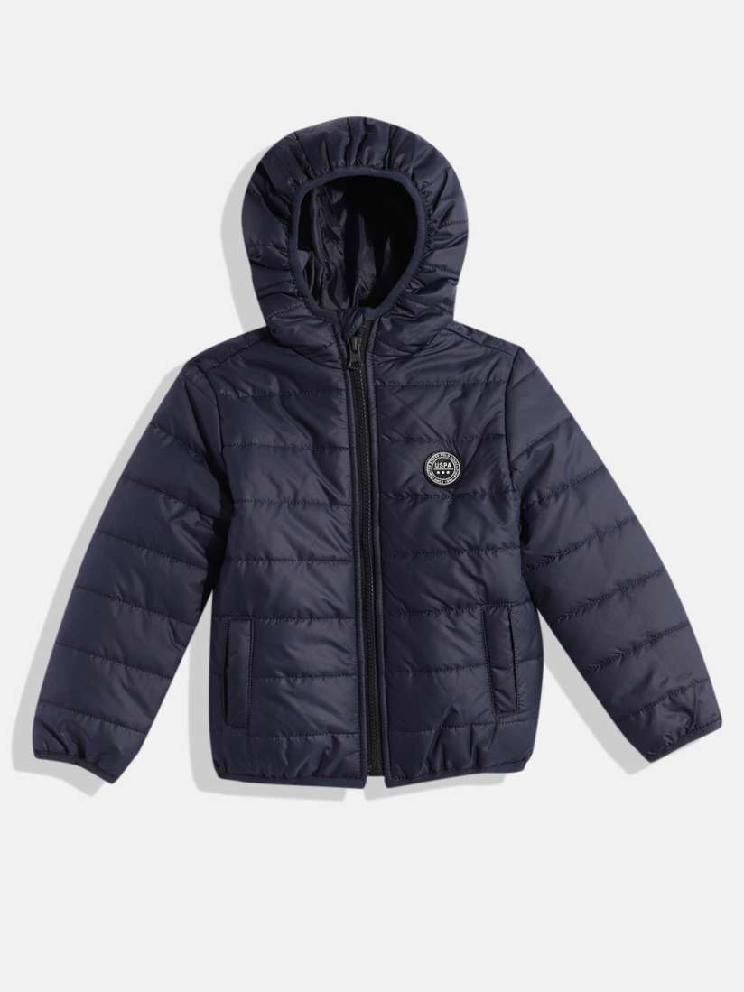 Buy U.S. Polo Assn. Kids Boys Navy Blue Puffer Jacket Jackets for Boys 19015658 Myntra