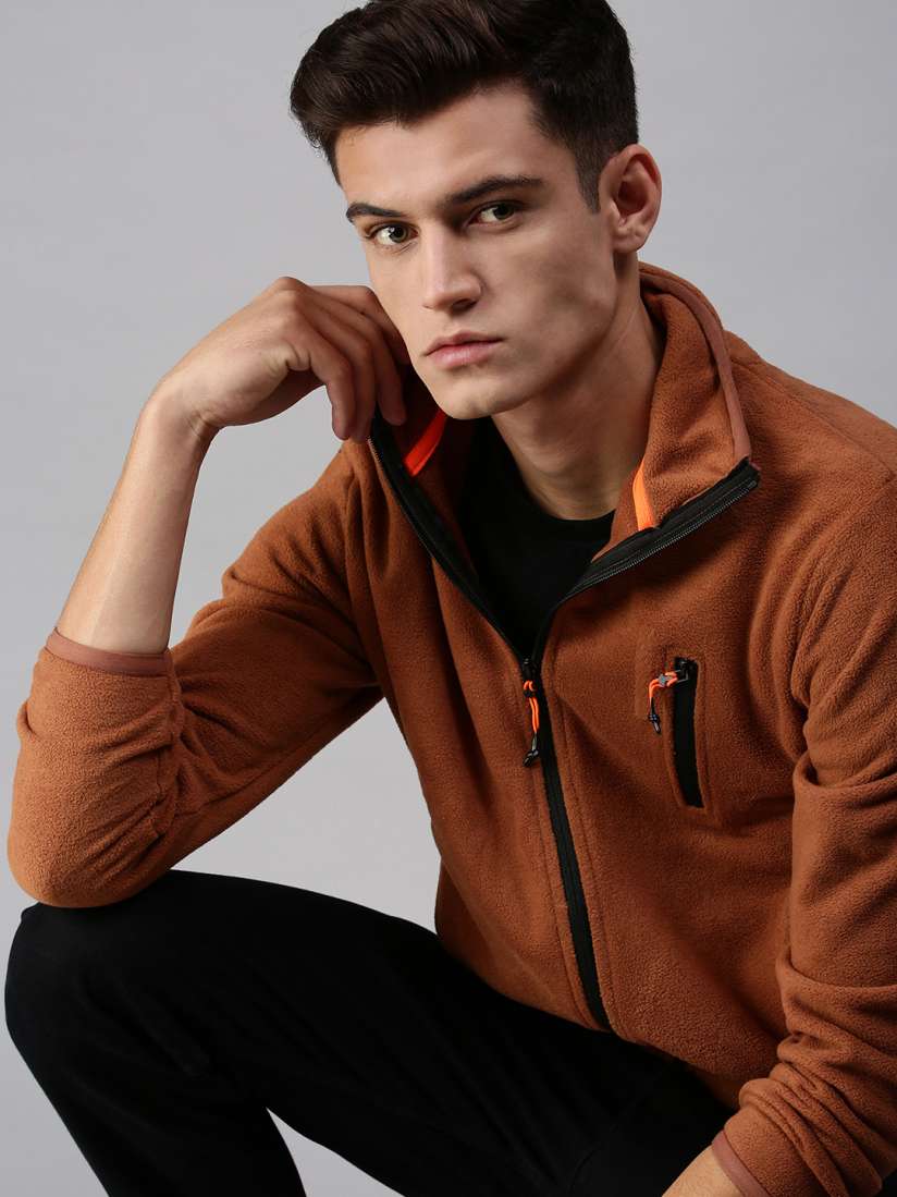 Buy SHOWOFF Men Tan Sweatshirt Sweatshirts for Men 19015804 Myntra